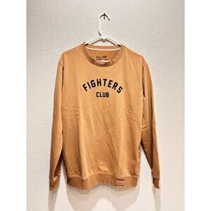 Kill Crew Fighters Club Sweatshirt Large Beige Tan